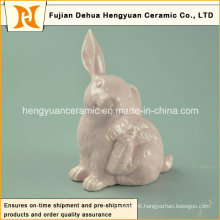 Ceramic Easter Rabbit Figurines for Small Ornament